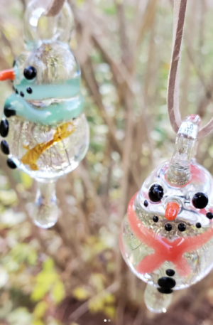 Melty Snowmen Pendant/Ornament